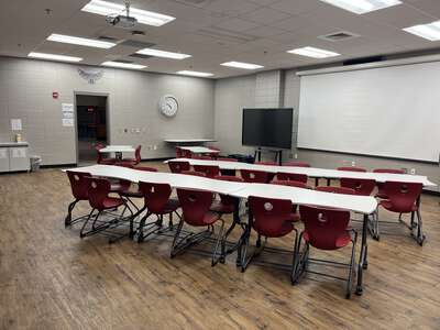 North Forsyth Middle School Library in Cumming