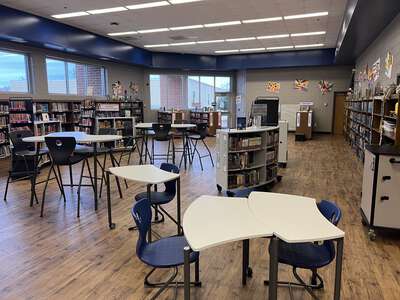 North Forsyth Middle School Library in Cumming