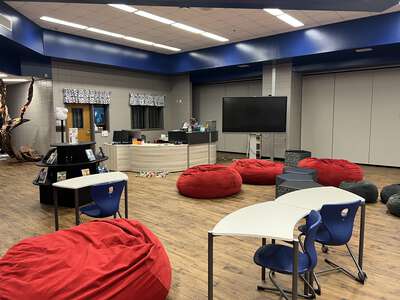 North Forsyth Middle School Library in Cumming