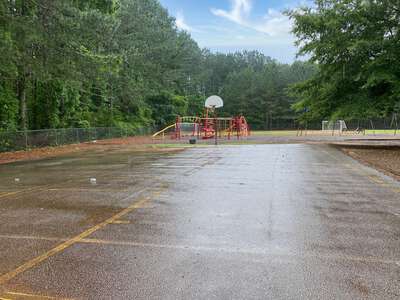 Rocky Branch Elementary School Outdoor Basketball Courts in Bogart