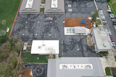 Pleasant Grove Elementary School Outdoor Basketball Courts in Elk Grove