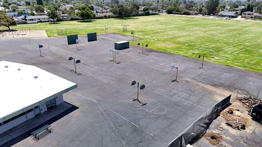 La Veta Elementary School Outdoor Basketball Courts in Orange
