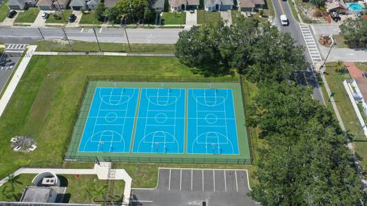 Gulf High School Outdoor Basketball Courts in New Port Richey