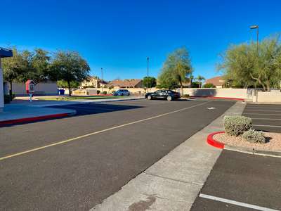 Oak Tree Elementary School Parking Lot in Gilbert