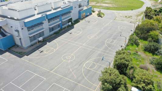 Knox Middle School Outdoor Basketball Courts in San Diego