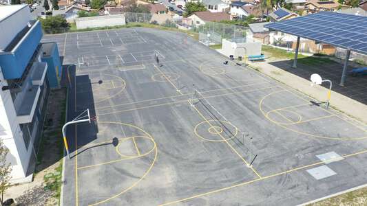 Knox Middle School Outdoor Basketball Courts in San Diego