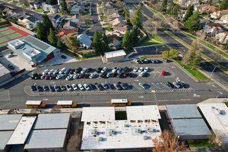 Laguna Creek High School Parking Lot - Front in Elk Grove