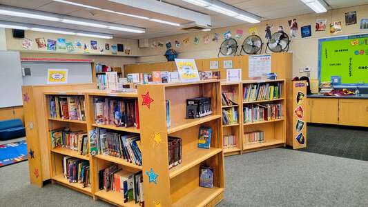 Corona Elementary School Library in Ontario