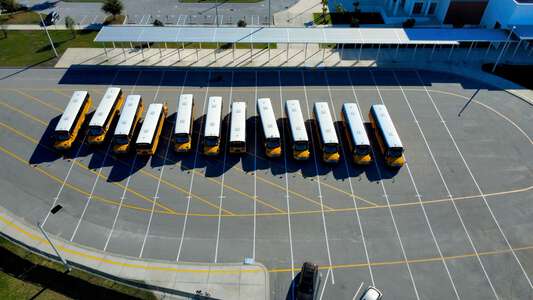 Tocoi Creek High School Parking Lot - Bus Loop in St. Augustine 2