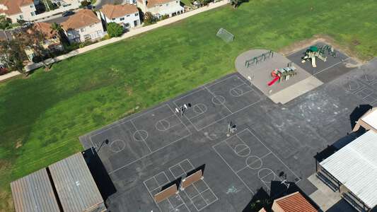 Westpark Elementary School Outdoor Basketball Courts in Irvine