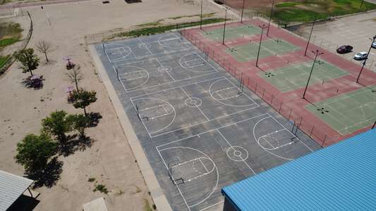 Socorro Middle School Outdoor Basketball Courts in Socorro 2