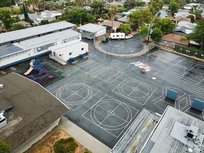 Pendleton Elementary School (formerly Clay) Outdoor Basketball Courts in San Diego