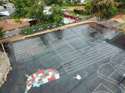 Pendleton Elementary School (formerly Clay) Outdoor Basketball Courts in San Diego