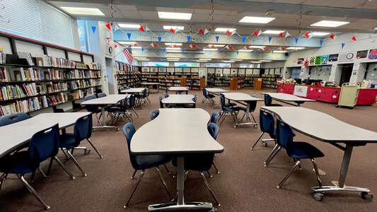Three Oaks Elementary School Library in Fort Myers