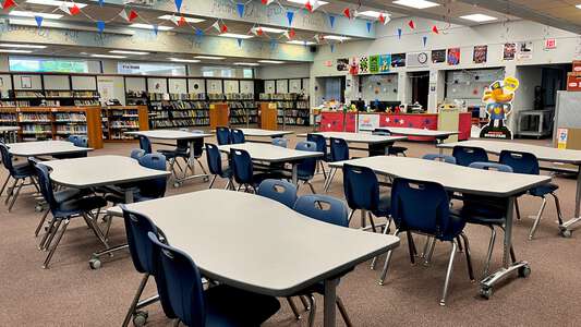 Three Oaks Elementary School Library in Fort Myers