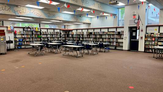 Three Oaks Elementary School Library in Fort Myers