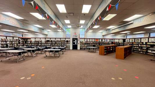 Three Oaks Elementary School Library in Fort Myers