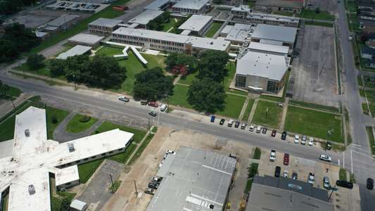 West Jefferson High School Parking Lot - Front in Harvey 2