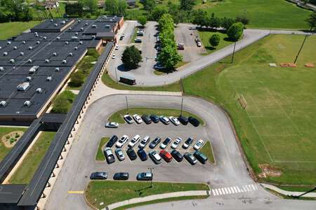 Powell Middle School Parking Lot - Side in Powell
