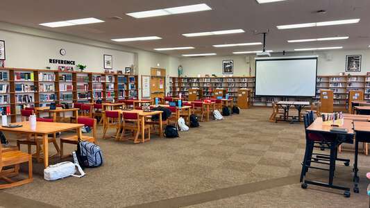 Resurrection College Prep High School Library in Chicago