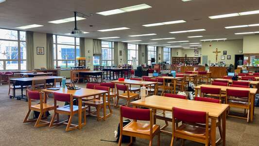 Resurrection College Prep High School Library in Chicago