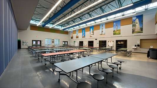 Lyons Farm Elementary School Cafeteria in Durham