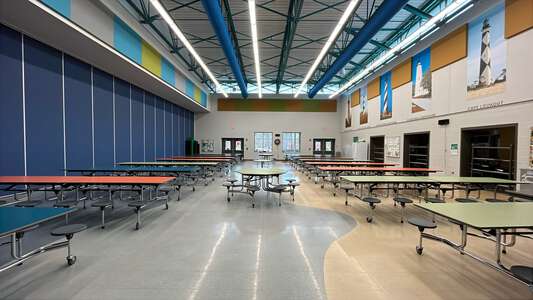 Lyons Farm Elementary School Cafeteria in Durham