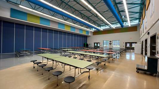 Lyons Farm Elementary School Cafeteria in Durham