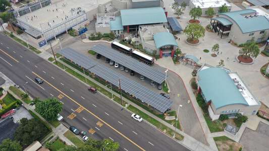 Chavez Middle School Parking Lot - Main (Solar Panels) in Lynwood