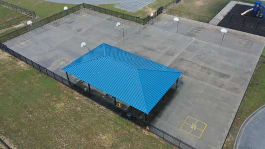 Citrus Ridge A Civics Academy School Blue Patio Pavillion in Davenport 2
