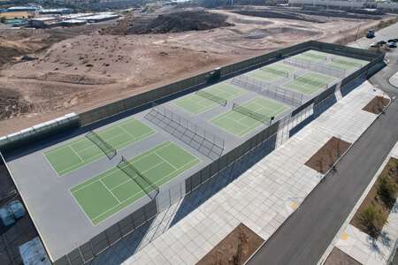 Southeast Career and Technical Academy Tennis Courts in Las Vegas