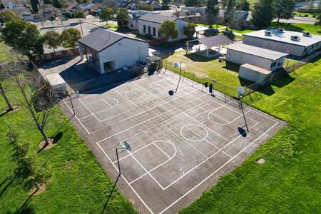 Calvine High School Outdoor Basketball Courts in Sacramento