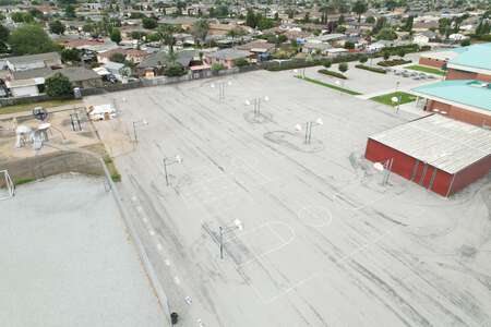 La Paz Middle School Outdoor Basketball Courts in Salinas