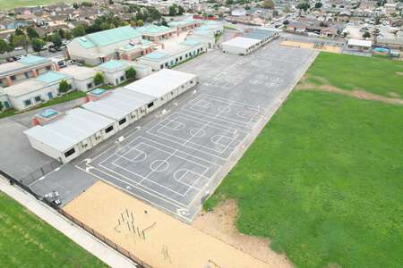 La Paz Middle School Outdoor Basketball Courts in Salinas