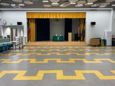 Sanchez Elementary School Cafeteria w/ Stage in Austin