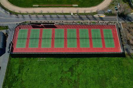 Cosumnes Oaks High School Tennis Courts in Elk Grove