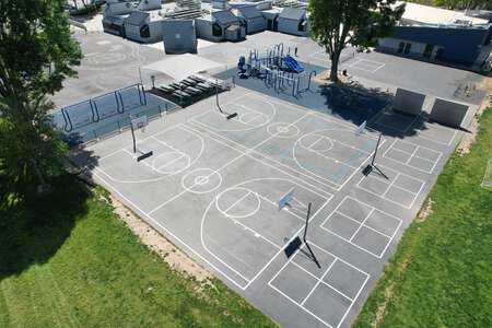 Santiago Hills Elementary School Outdoor Basketball Courts in Irvine