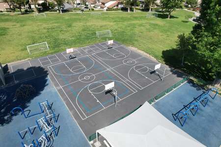 Santiago Hills Elementary School Outdoor Basketball Courts in Irvine