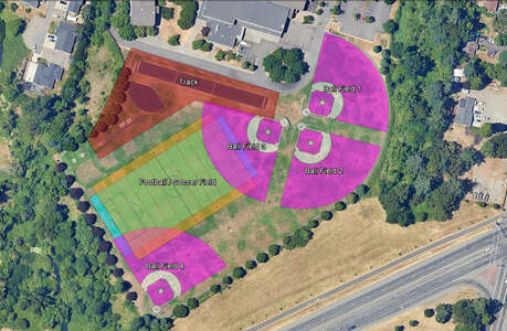 Claggett Creek Middle School Football/Soccer Field in Keizer