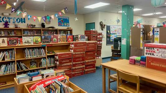 Diamond Hill Elementary School Library in Fort Worth