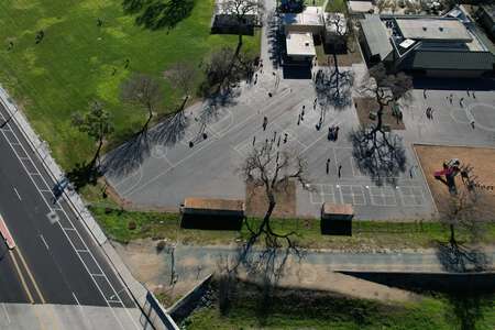 Creekside Elementary School Outdoor Basketball Courts in Stockton