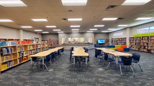 Mill Creek Elementary School Library in Knoxville