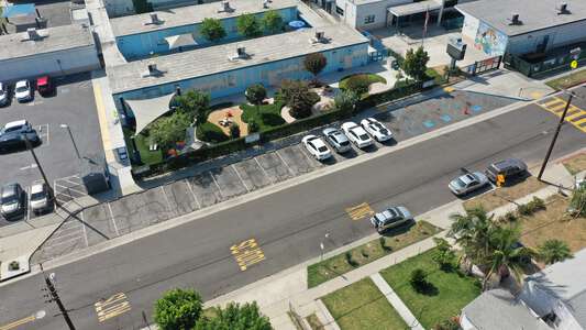 Abbott Elementary School Parking Lot - Front in Lynwood