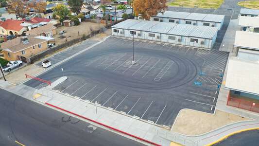 Sequoia Middle School Parking Lot - Front in Bakersfield