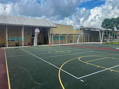 Dr. Rolando Espinosa K-8 Center Outdoor Basketball Courts in Doral