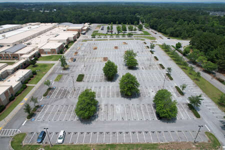 Grayson High School Student Parking Lot in Loganville