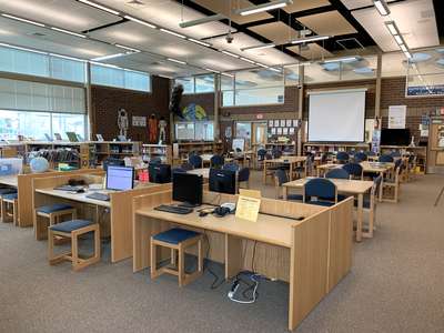Joseph A Gilbert Elementary Library in Austin