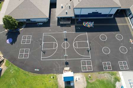 Skyway Elementary School Outdoor Basketball Courts in Coeur d' Alene