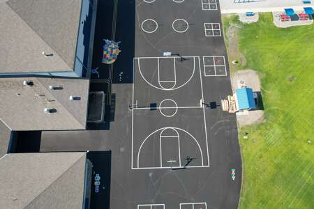 Skyway Elementary School Outdoor Basketball Courts in Coeur d' Alene