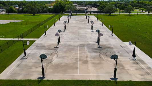 Lawson Middle School Outdoor Basketball Courts in Houston